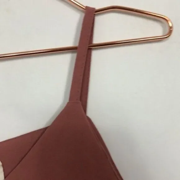 Goodnight Macaroon Mauve Pink Button Down Camisole New Condition Small - Picture 5 of 6